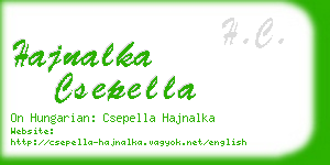 hajnalka csepella business card